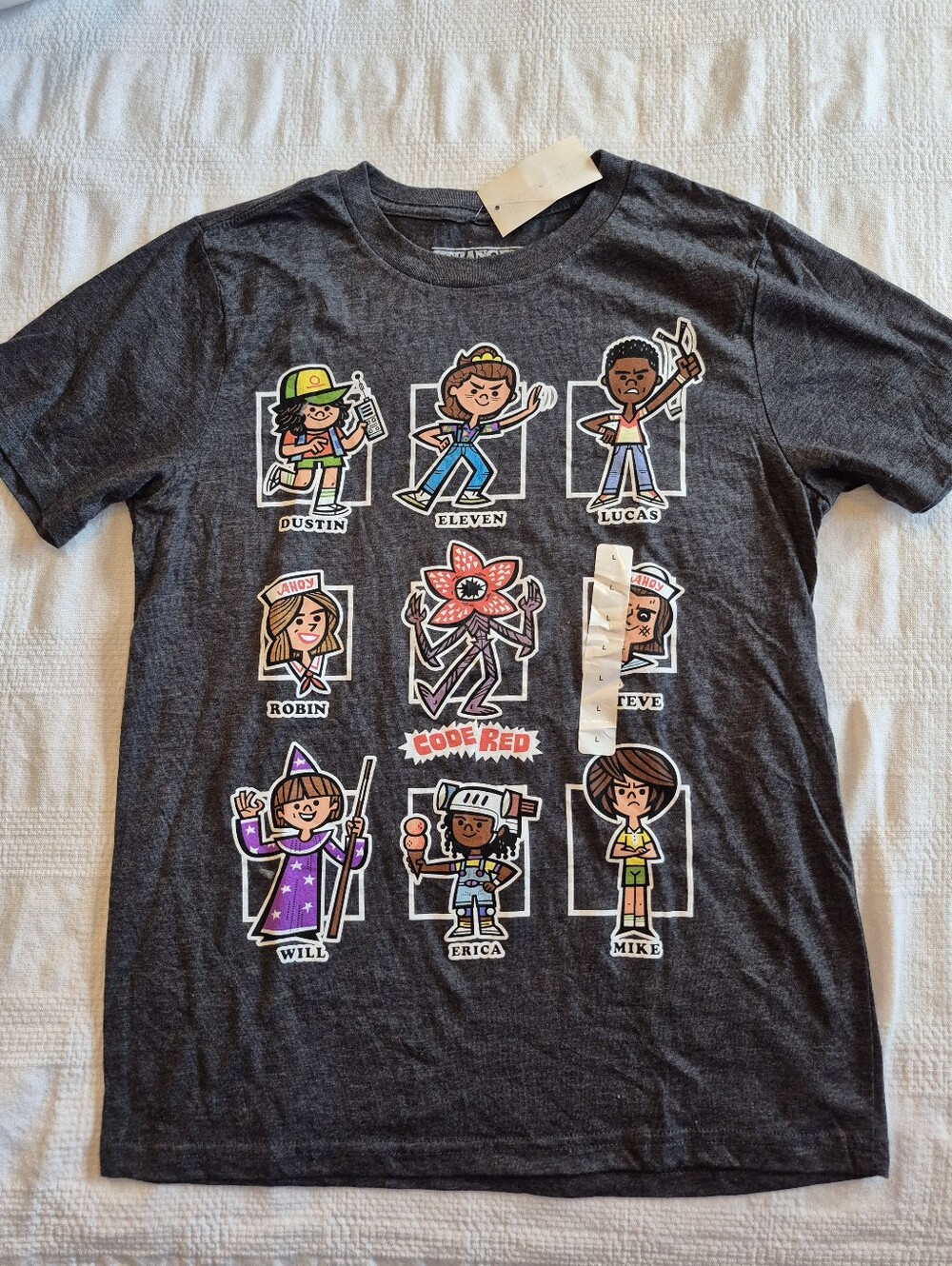 Stranger Things boys Large short sleeve shirt NWT